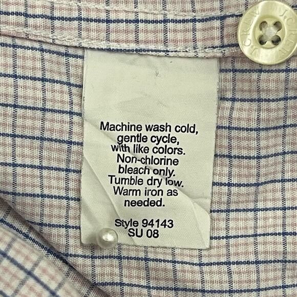J Crew Shirtings Shirt Mens Medium Plaid Washed Tailored Fit Button Up Casual - Picture 11 of 12